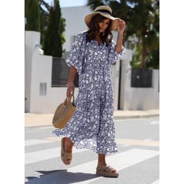 miduo Women’s Maxi Floral Dress for Summer Style