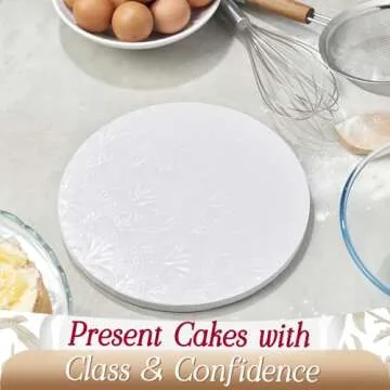 Cakebon Cake Boards - Durable 10 Inch Round for Cakes