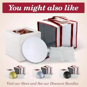 Cakebon Cake Boards - Durable 10 Inch Round for Cakes