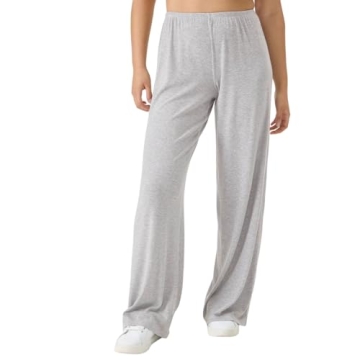 Florence by Mills Women's Cozy Crush Easy Pant - Stylish & Sustainable Comfort in Heather Grey