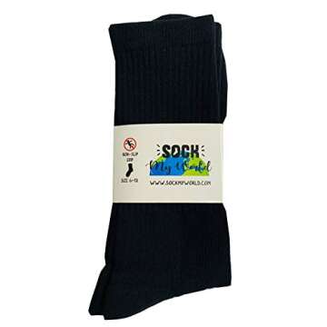 Men's Funny Do Not Disturb I'm Gaming Socks NON SLIP Organic Combed Cotton Black One Size