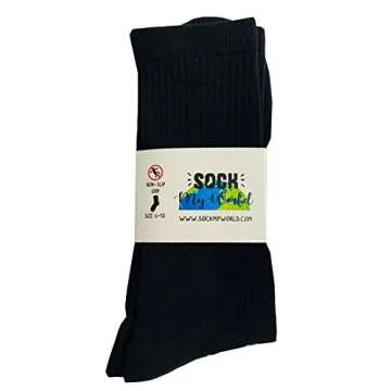 Men's Funny Do Not Disturb I'm Gaming Socks NON SLIP Organic Combed Cotton Black One Size