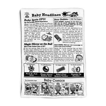 People Brain Builders: Baby Newspaper - Crinkly Baby Toy that Promotes Sensory Development