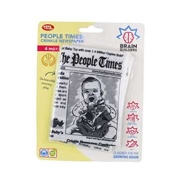 Engaging People Brain Builders Crinkly Baby Newspaper Toy