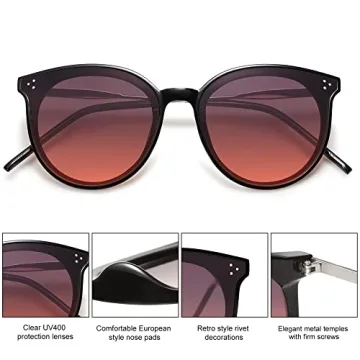 Stylish SOJOS Round Sunglasses for Men and Women