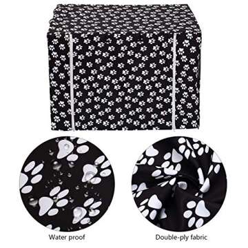 Pethiy Dog Crate Cover for 36 Inch Crates - Black