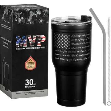 Patriotic 30 oz American Flag Coffee Tumbler