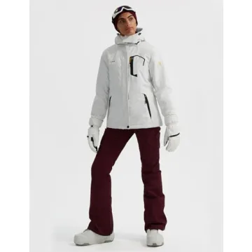 GEMYSE Women's Ski Snow Jacket Waterproof Windproof Coat