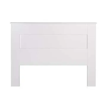 Prepac Stylish Flat Wood Panel Headboard for Queen Size Beds, Simplistic Wooden Queen Headboard 2.25" D x 64.5" W x 48" H, White, WHFQ-1301-1