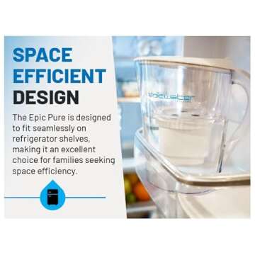 Epic Water Filters Pure Filter Pitchers - Remove Contaminants