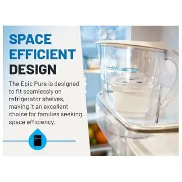 Epic Water Filters Pure Filter Pitchers - Remove Contaminants