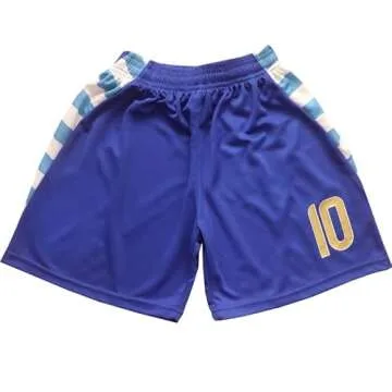 GITGIE 2024 Argentina #10 Leo Copa-American Away Kids Football Soccer Jersey/Shorts/Socks Kit Youth Sizes (Blue, 20)