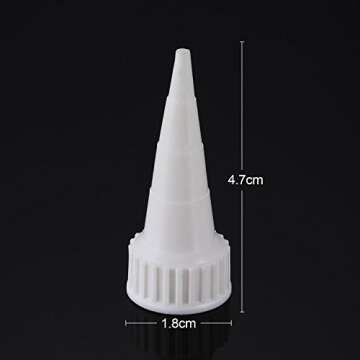Zhehao 20 Pack e6000 Snip Tip Applicator Tips Cap for E6000 Craft Glue 3.7 Ounce Adhesive Tubes