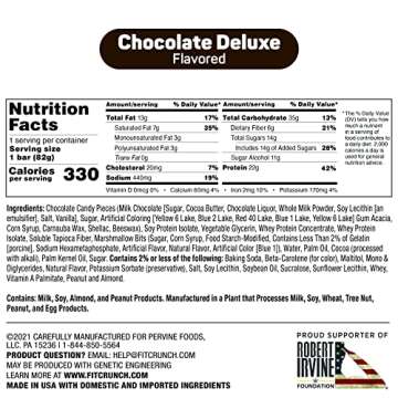 FITCRUNCH Loaded Cookie Protein Bar, High Protein, Gluten Free, Protein Snack (12 Cookie Bars, Choco...