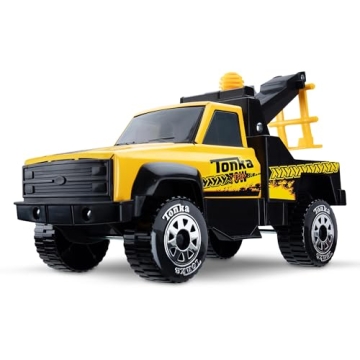 Tonka Steel Classics Tow Truck - Durable Steel & Plastic Toy for Kids, Perfect Outdoor Fun!