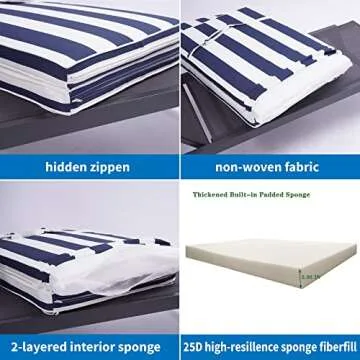 Outdoor Lounge Chair Cushions Set - Stylish and Durable