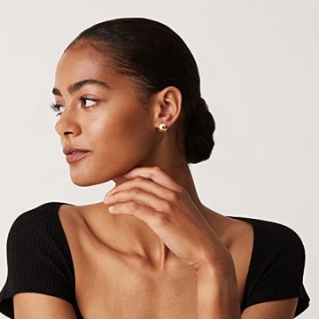 PAVOI 14K Gold Plated Huggie Earrings for Women