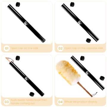 Premium Green Vivid Lambswool Duster for Effortless Cleaning