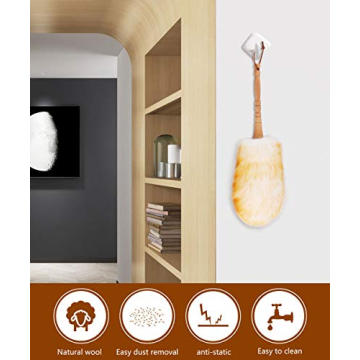 Premium Green Vivid Lambswool Duster for Effortless Cleaning