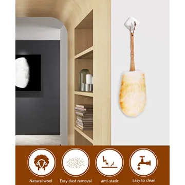 Premium Green Vivid Lambswool Duster for Effortless Cleaning