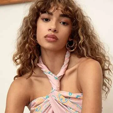 Lightweight EXGOX Gold Hoop Earrings - Hypoallergenic & Stylish