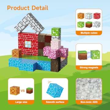 Magnetic Blocks Set - 100 PCS Building Toys for Kids