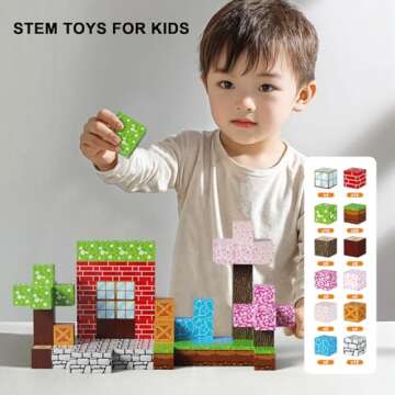 Magnetic Blocks Set - 100 PCS Building Toys for Kids