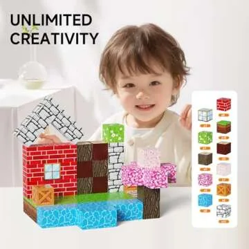 Magnetic Blocks Set - 100 PCS Building Toys for Kids