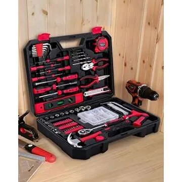 KingTool Home Repair Tool Kit - 226 Piece General Home/Auto Repair Tool Set, General Mechanic Tool Set, General Household Tool Kit, Perfect for Homeowner, Diyer, Handyman