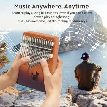 17 Key Kalimba Thumb Piano - Premium Wood Musical Gift