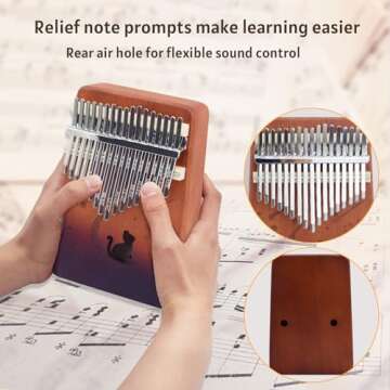17 Key Kalimba Thumb Piano - Premium Wood Musical Gift