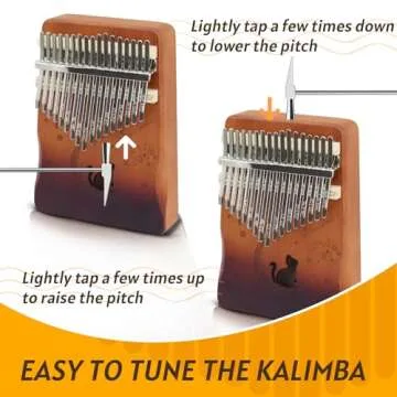 17 Key Kalimba Thumb Piano - Premium Wood Musical Gift