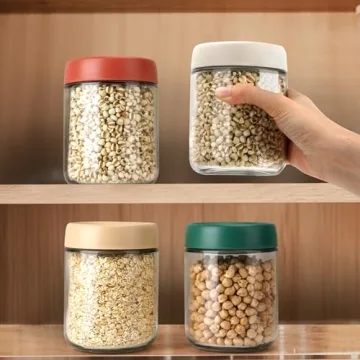 EONJOE Glass Jars 16oz Leakproof Containers for Meal Prep