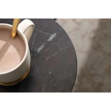 Kate and Laurel Engles Traditional Adjustable-Height Pedestal Drink Table