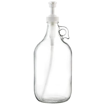Kitchentoolz Half Gallon Glass Pump Dispenser - 64 oz