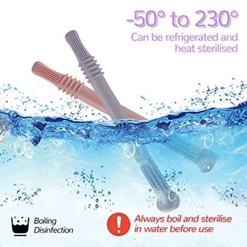 Fu Store Silicone Teething Straws for Infants 3-36 Months