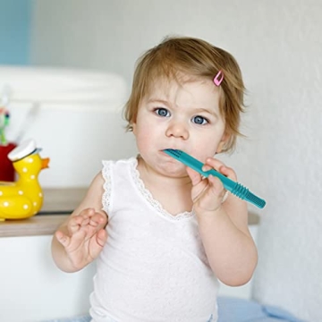 Fu Store Silicone Teething Straws for Infants 3-36 Months
