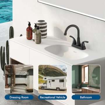 Stylish Cinwiny 4 Inch Bathroom Sink Faucet for Modern Homes