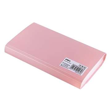 Stylish Expanding File Folder with 12 Pockets in Pink