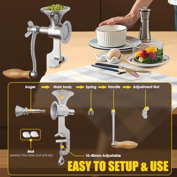 CGOLDENWALL Hand-operated Stainless Steel Grinder for Coffee