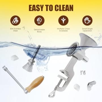 CGOLDENWALL Hand-operated Stainless Steel Grinder for Coffee