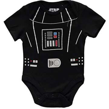 Star Wars Baby Boys' Short Sleeve Bodysuit Multi Pack - Star Wars Baby Clothes One Piece Multipack Featuring Yoda, Chewbacca, Darth Vader, R2-D2, and C-3PO