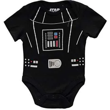Star Wars Baby Boys' Short Sleeve Bodysuit Multi Pack - Star Wars Baby Clothes One Piece Multipack Featuring Yoda, Chewbacca, Darth Vader, R2-D2, and C-3PO