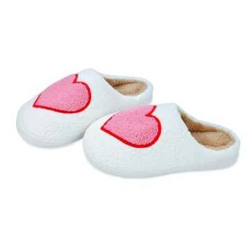 DCLTD Heart Plush Slippers - Cozy Memory Foam Shoes for All