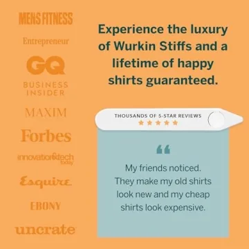 Würkin Stiffs Stiff-N-Stay Magnetic Collar Stays for Men – 2.0” and 2.5" Plastic Power Stays, 2 Pair Set with Case - Adjustable & Durable Shirt Collar Straighteners - As Seen on Shark Tank