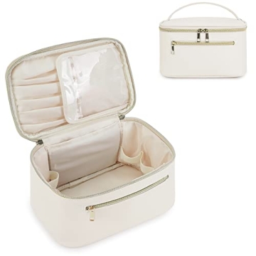 Wandering Nature Makeup Bag - Stylish Vegan Leather Cosmetic Organizer