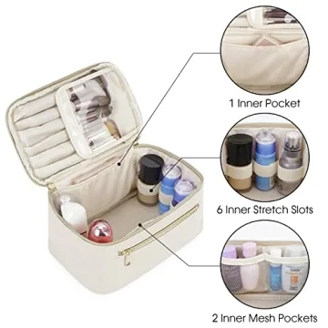 Wandering Nature Makeup Bag in Vegan Leather for Women