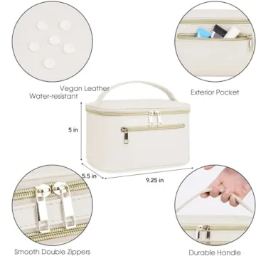 Wandering Nature Makeup Bag in Vegan Leather for Women