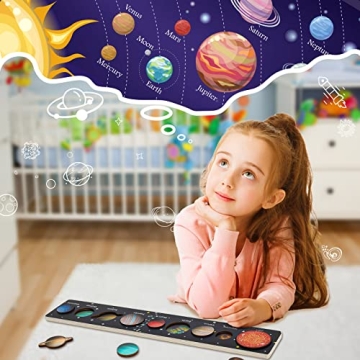 Zeoddler Solar System Puzzle - Fun Learning Toy for Kids