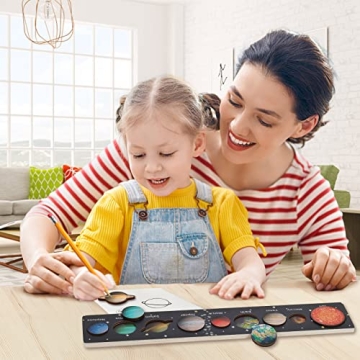Zeoddler Solar System Puzzle - Fun Learning Toy for Kids